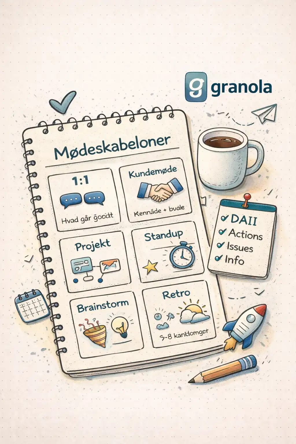 Stop med at kalde alt et møde – vælg mødetype først